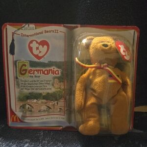Ty Germania Bear Plush with Ribbon